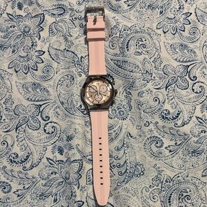Swatch Pastel Pink and Silver Women's Watch